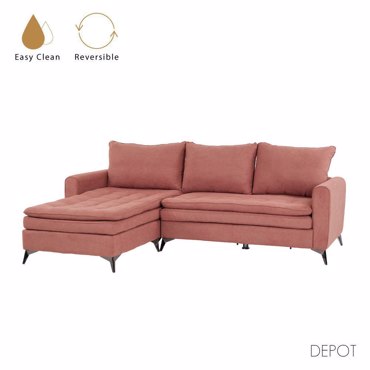 Liberta - Maison SCANDALO Καναπές Σάπιο Μήλο με Αναστρέψιμη Γωνία 265x188x99cm 71-0118