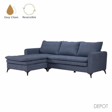 Liberta - Maison SCANDALO Καναπές Μπλε με Αναστρέψιμη Γωνία 265x188x99cm 71-0121