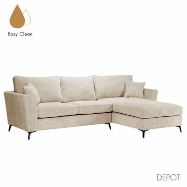 Liberta - Maison BOEL Καναπές Beige Δεξιά Γωνία 280x170x92cm 71-0125