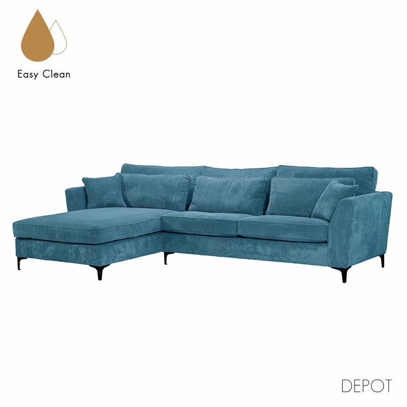 Έπιπλα σαλονιού agiovlasitishome - ΣΗΜΑΝΤΙΚΟ: Σε περίπτωση διαφοράς τιμής από το κατάστημα ισχύει παντα και μόνο η τιμή του καταστήματος Liberta - Maison FOREVER Καναπές Petrol Αριστερή Γωνία