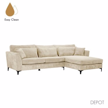 Liberta - Maison FOREVER Καναπές Beige Δεξιά Γωνία 316x185x92cm 71-0154