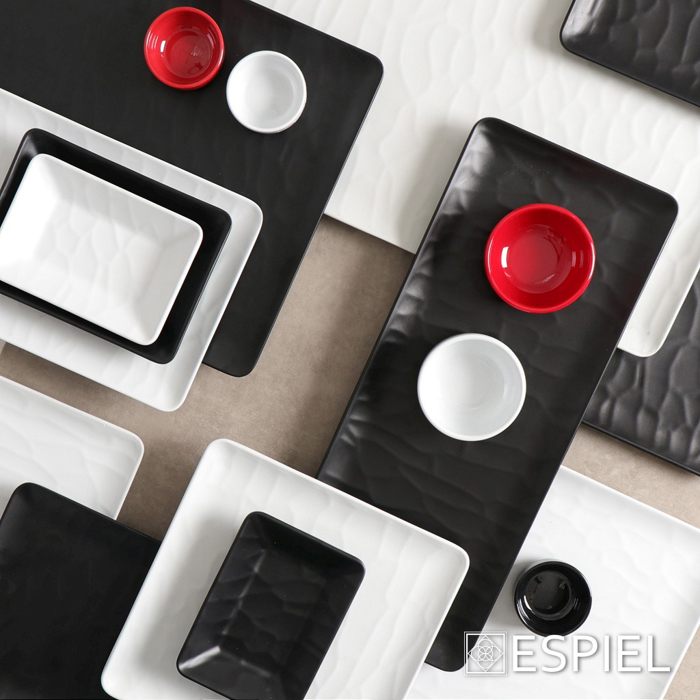Black Piato Rixo Tetrag 18ek Wavy Matte Melaminis MLB347K72-6 Espiel