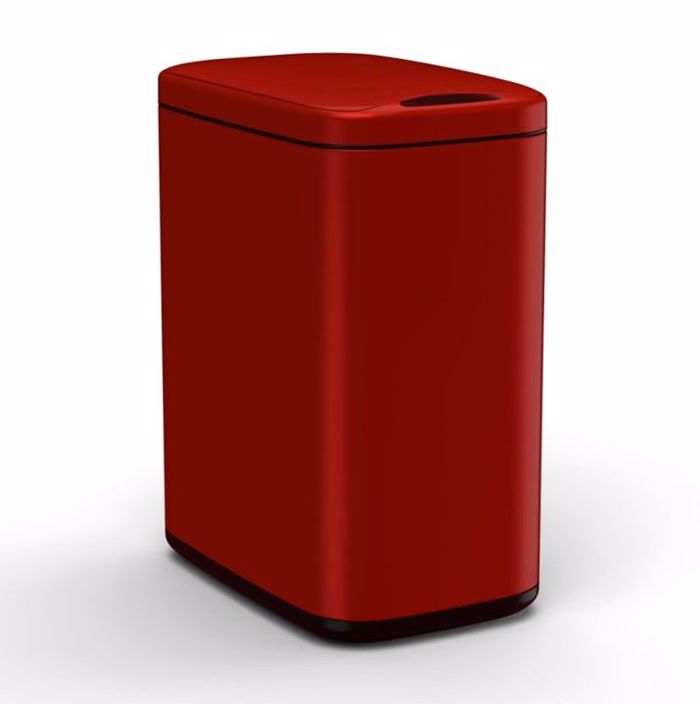 MRShome Aftomatos Kados me Fotokuttaro 8lt Kokkino Bourgundias 18x28x37cm