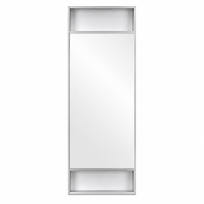 Kathreptis me Plaisio Alouminiou Chrome me Duo Rafakia 40x5x120cm MRShome