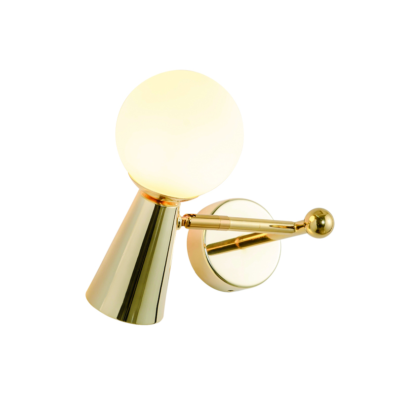 ACA Επιτοίχιο Φωτιστικό ''KIMOLOS'' Δίφωτο Μεταλλικό/Γυ