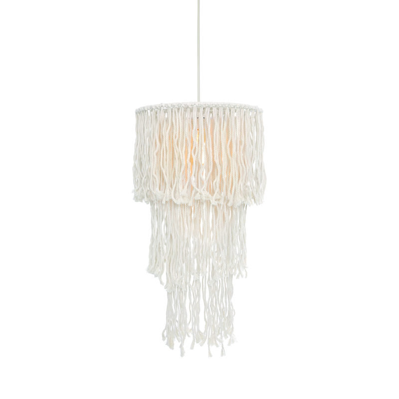 ACA Κρεμαστό Φωτιστικό Οροφής ''THASSOS'' Μονόφωτο Λευκ