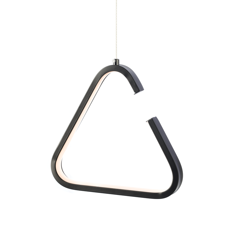 ACA Κρεμαστό Φωτιστικό Οροφής ''EUCLID2'' Μαύρο Μεταλλικό με LED Θερμό Λευκό 22.7x2x128cm V29LEDP23BK