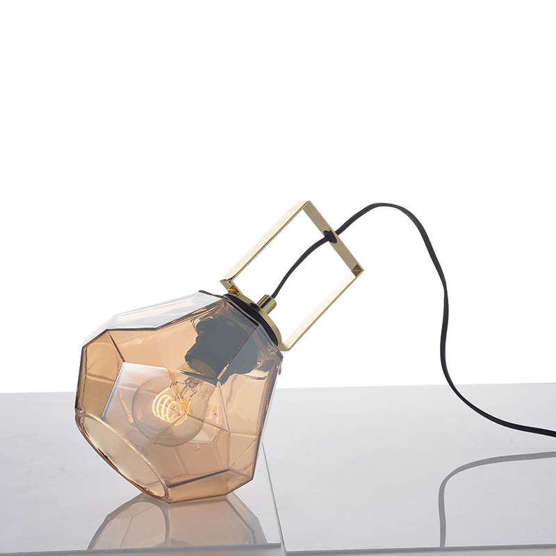 ACA Lighting - ΣΗΜΑΝΤΙΚΟ: Σε περίπτωση διαφοράς τιμής από το κατάστημα ισχύει παντα και μόνο η τιμή του καταστήματος ACA Επιτραπέζιο Φωτιστικό ''DIAMONDRA'' Μονόφωτο Γυάλιν