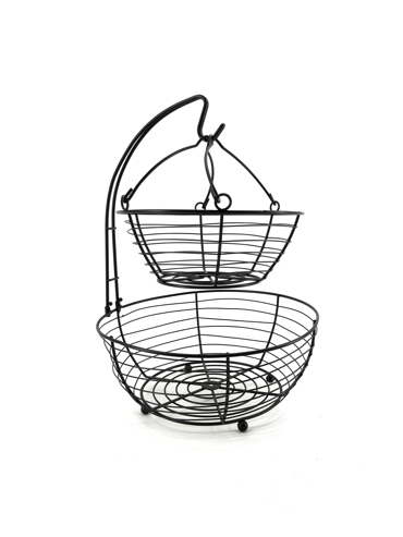 Max Home Μεταλλική Διώροφη Φρουτιέρα 41cm XN00012081