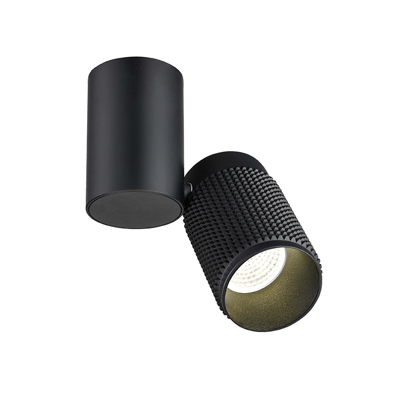 ACA Lighting - ΣΗΜΑΝΤΙΚΟ: Σε περίπτωση διαφοράς τιμής από το κατάστημα ισχύει παντα και μόνο η τιμή του καταστήματος ACA Σποτ Οροφής ''MEGATRON1'' Μονόφωτο Μαύρο Αλουμινίου