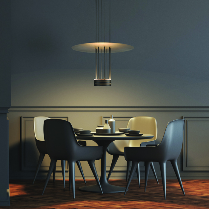 ACA Kremasto Fotistiko Orofis ''ELIA'' Metalliko Mavro me LED Thermo Lefko F60x104cm YL1691LEDPBK