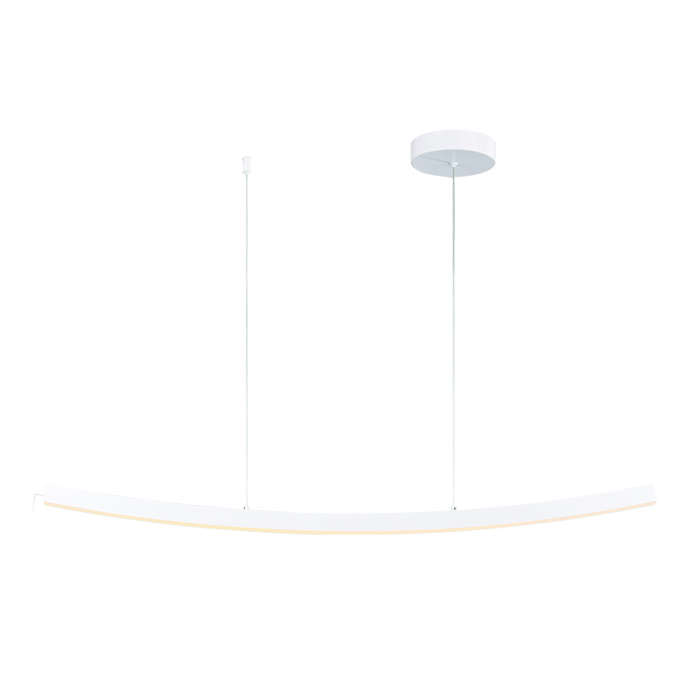 ACA Kremasto Fotistiko Orofis ''NAAVA'' Alouminiou Lefko me LED Thermo Lefko 102x7.8x110cm YL1721LEDPWH