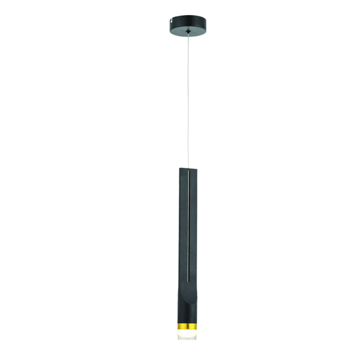 ACA Kremasto Fotistiko Orofis ''ESTRELA'' Metalliko Mavro me LED Thermo Lefko F6x228cm ZM26LEDP6BK