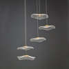 ACA Kremasto Fotistiko Orofis ''NINFEA'' Metalliko Oreixalkino me LED Thermo Lefko F55x260cm ZM34LEDP55BR