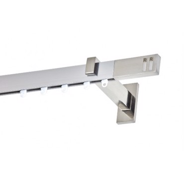 Σιδηρόδρομος flat αλουμινίου ASTORIA μονός νίκελ σατινέ