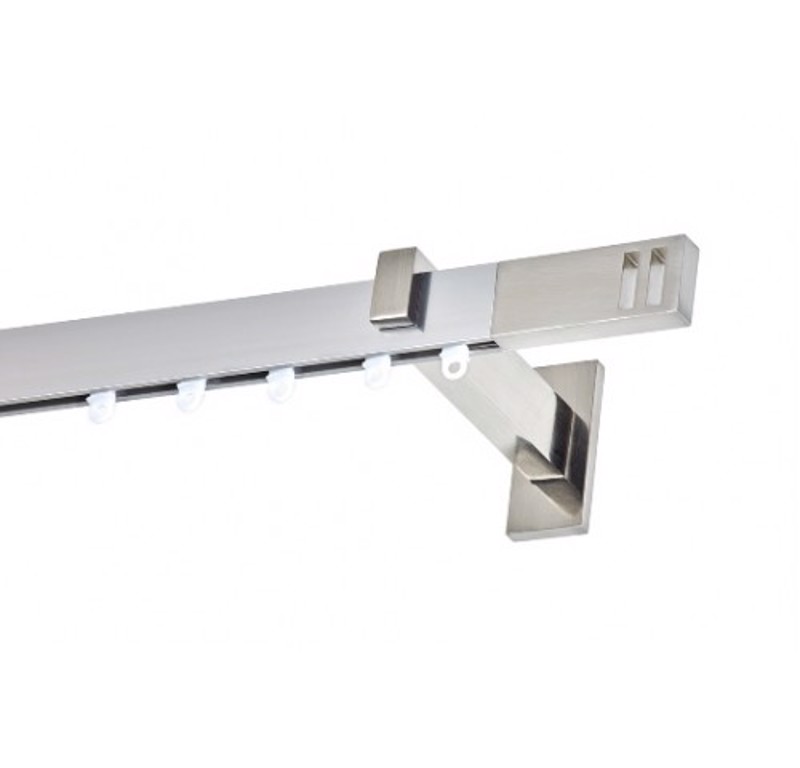 Σιδηρόδρομος flat αλουμινίου ASTORIA μονός νίκελ σατινέ