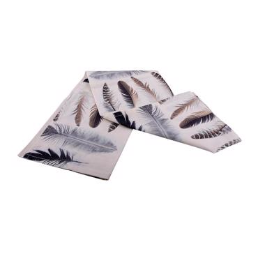 Τραπεζομάντηλο Λευκό 'Πούπουλα'  120Χ120ΕΚ HEM204 ESPIEL