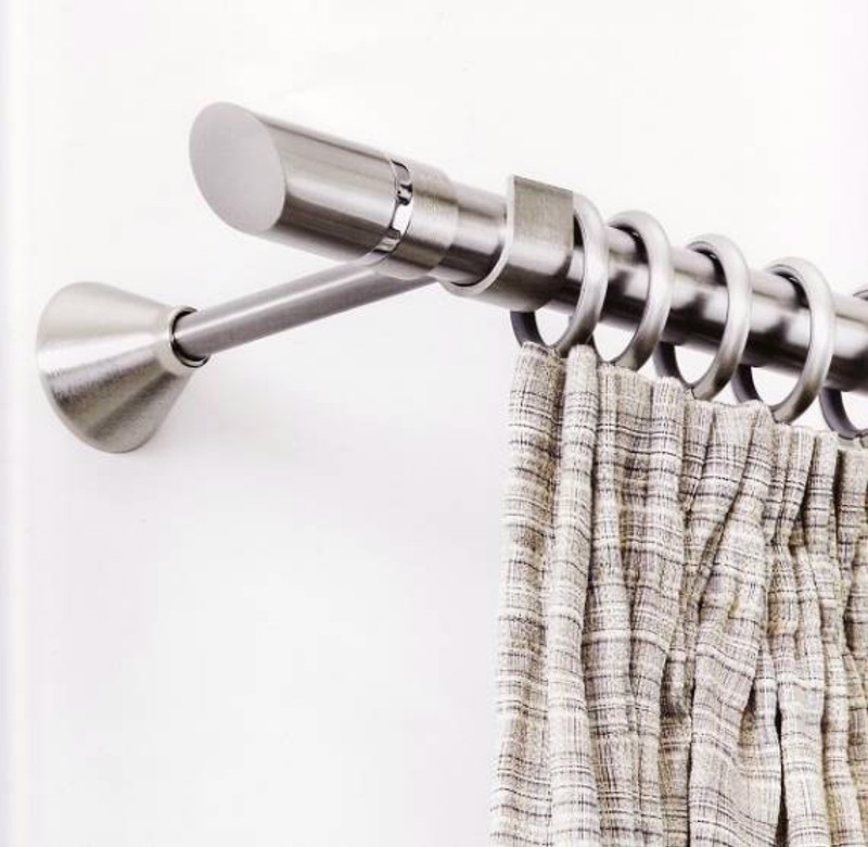 Aslanis - ΣΗΜΑΝΤΙΚΟ: Σε περίπτωση διαφοράς τιμής από το κατάστημα ισχύει παντα και μόνο η τιμή του καταστήματος Κουρτινόξυλο BISCUIT φ25 inox by Aslanis