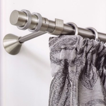 Κουρτινόξυλο Lux φ25 inox by Aslanis