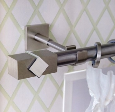 Κουρτινόξυλο Caldera metal φ25 inox by Aslanis