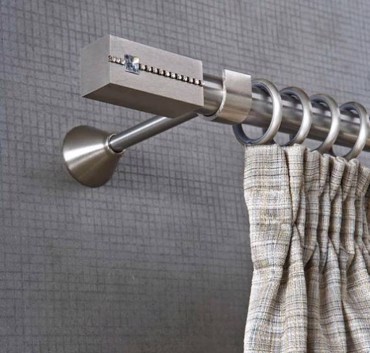 Κουρτινόξυλο Praga Strass φ25 inox by Aslanis