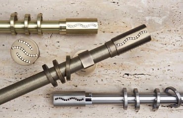 Κουρτινόξυλο Queen Φ25 Inox by Aslanis