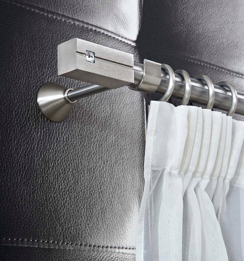 Κουρτινόξυλο Praga φ25 Inox by Aslanis