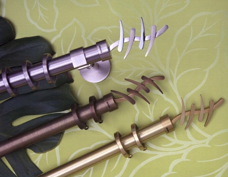 Κουρτινόξυλο Bonsai Φ25 bronze by Aslanis