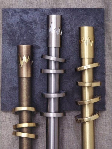 Κουρτινόξυλο Remezzo Φ30 χρυσό by Aslanis