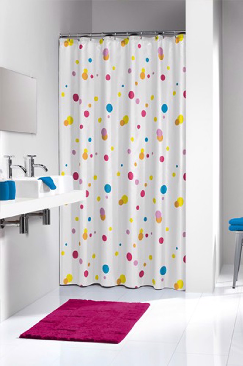 Υφασμάτινη Κουρτίνα μπάνιου sealskin Dots multi colour 1.80×2.00