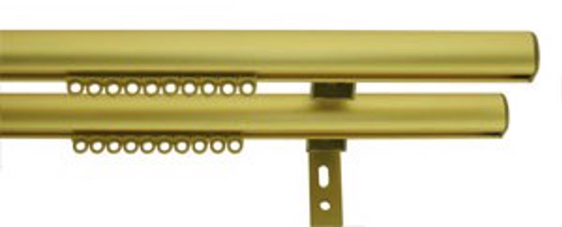 Anartisi - ΣΗΜΑΝΤΙΚΟ: Σε περίπτωση διαφοράς τιμής από το κατάστημα ισχύει παντα και μόνο η τιμή του καταστήματος Σιδηρόδρομος Κουρτίνας Oval Διπλός Χρυσό Ματ