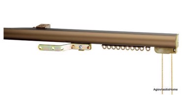 Σιδηρόδρομος Oval Bronze Μονός με Μηχανισμό