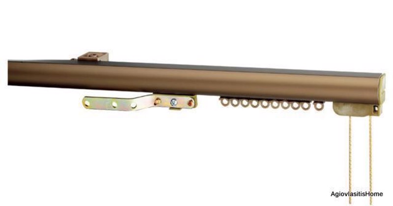 Σιδηρόδρομος Oval Bronze Μονός με Μηχανισμό