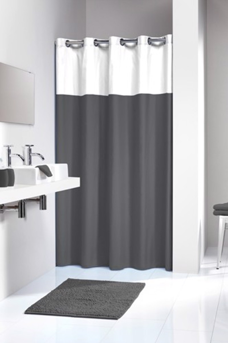 Υφασμάτινη Κουρτίνα μπάνιου sealskin Double grey 180×200