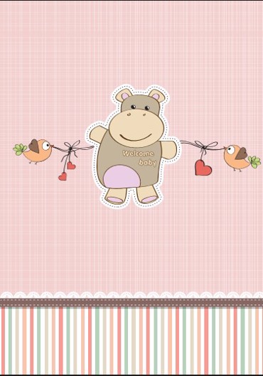 ΡΟΛΕΡ ΜΕ ΨΗΦΙΑΚΗ ΕΚΤΥΠΩΣΗ ΙΠΠΟΠΟΤΑΜΑΚΙ 'WELCOME BABY' E127