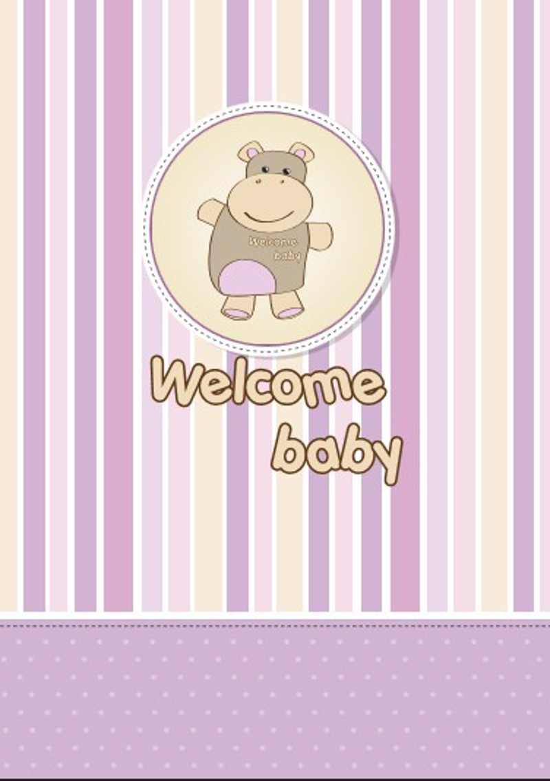 Ρόλερ 010.141.010 ψηφιακή εκτύπωση welcome baby.