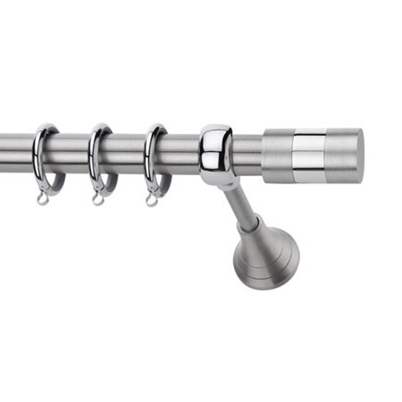 Agiovlasitishome - ΣΗΜΑΝΤΙΚΟ: Σε περίπτωση διαφοράς τιμής από το κατάστημα ισχύει παντα και μόνο η τιμή του καταστήματος Κουρτινόξυλο φ25 inox Μόνικα