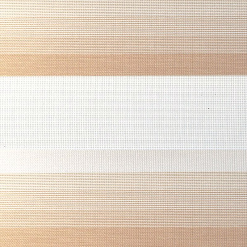 ΖΟ59 Κρεμ ανοιχτό ρίγα δίχρωμο double ρόλερ