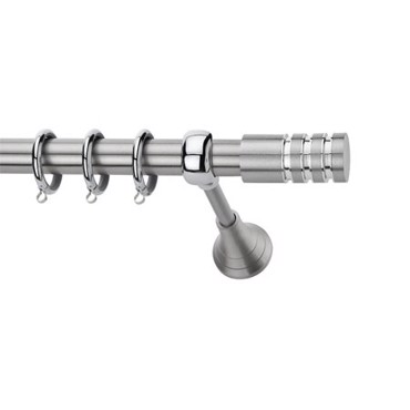 Κουρτινόξυλο φ25 inox m.porto