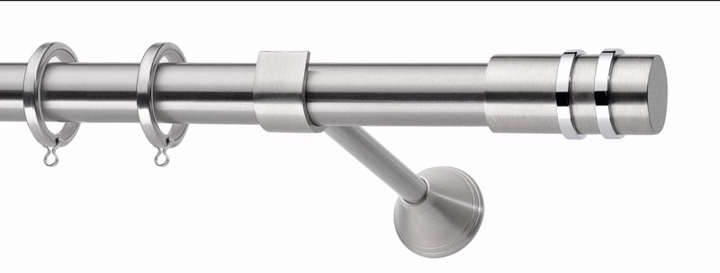 Κουρτινόξυλο φ25 inox Έρρικα