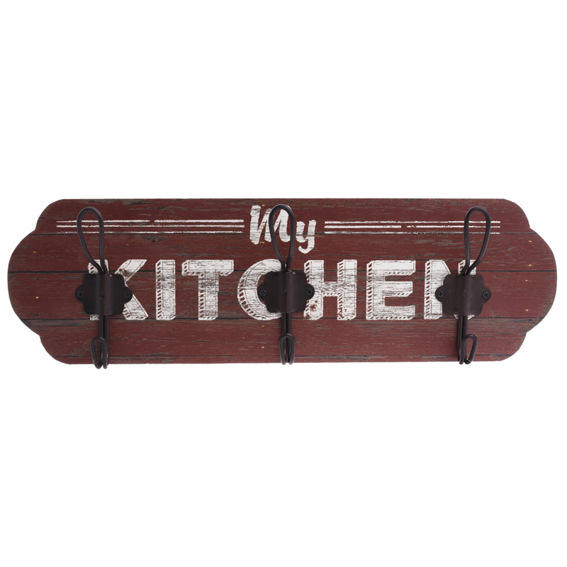 ΚΡΕΜΑΣΤΡΑ ΤΟΙΧΟΥ ΞΥΛΙΝΗ ‘KITCHEN’ 40X5X16 3-70-773-0091 InArt