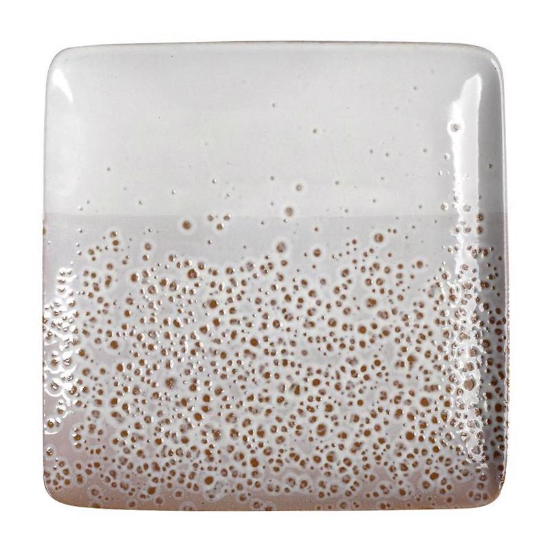 Πιάτο Ρηχό Τετράγωνο Σχέδιο Κρεμ - Καφέ 27Χ3εκ LIS401K6