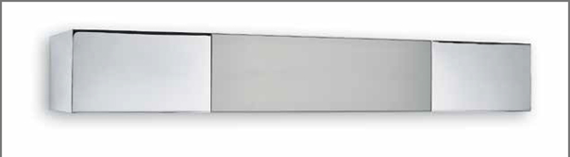 Μεταλλική Μετόπη ME42 inox χρώμιο