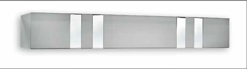 Μεταλλική Μετόπη ME43 inox χρώμιο