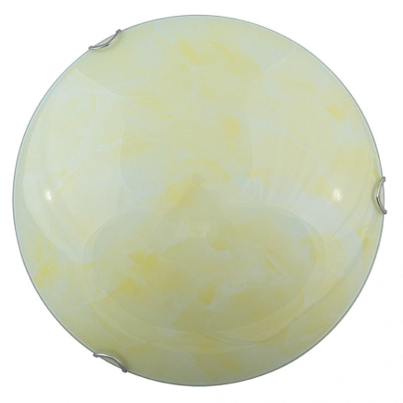 ARlight 2Φωτη Πλαφονιέρα Οροφής Γυαλί Ccc 9303/30 Κίτρι