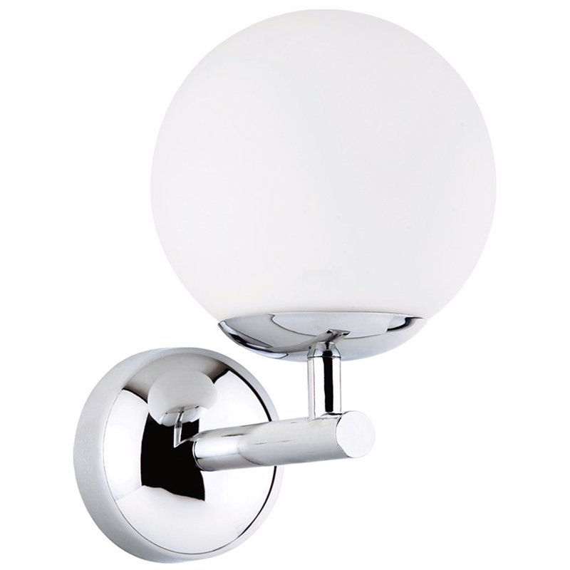Φωτιστικά agiovlasitishome - ΣΗΜΑΝΤΙΚΟ: Σε περίπτωση διαφοράς τιμής από το κατάστημα ισχύει παντα και μόνο η τιμή του καταστήματος ARlight Απλίκα Τοίχου Μεταλλική Νίκελ με Μπάλα Γυαλί Οπ