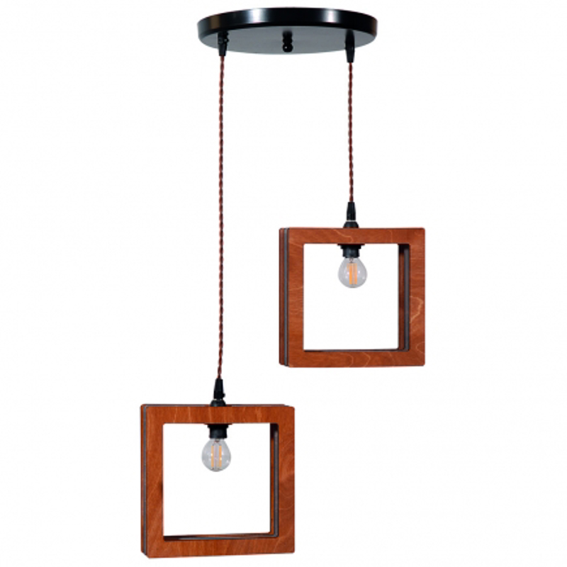 Φωτιστικά agiovlasitishome - ΣΗΜΑΝΤΙΚΟ: Σε περίπτωση διαφοράς τιμής από το κατάστημα ισχύει παντα και μόνο η τιμή του καταστήματος ARlight 2Φωτο Φωτιστικό Οροφής Ξύλο Pda 382 Καφέ Ε27 28