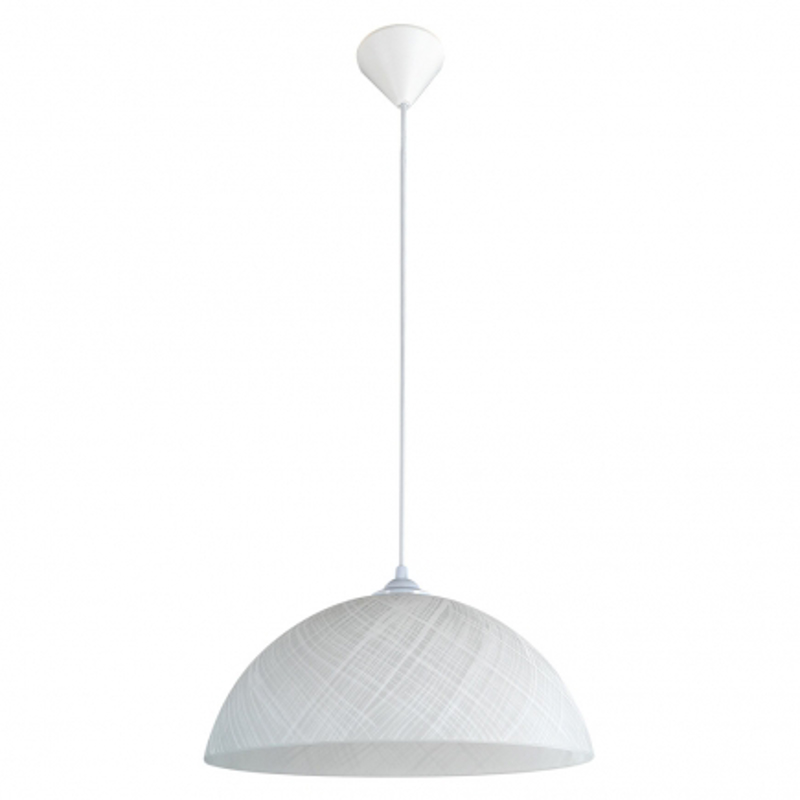 Φωτιστικά agiovlasitishome - ΣΗΜΑΝΤΙΚΟ: Σε περίπτωση διαφοράς τιμής από το κατάστημα ισχύει παντα και μόνο η τιμή του καταστήματος ARlight Κρεμαστό Φωτιστικό Οροφής Γυαλί/Πλαστικό Λευκό