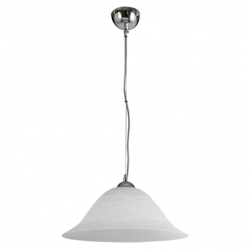 ARlight Κρεμαστό Φωτιστικό Οροφής Μέταλλο/Γυαλί Pda 105/37 Λευκό Ε27 Φ37 0083484