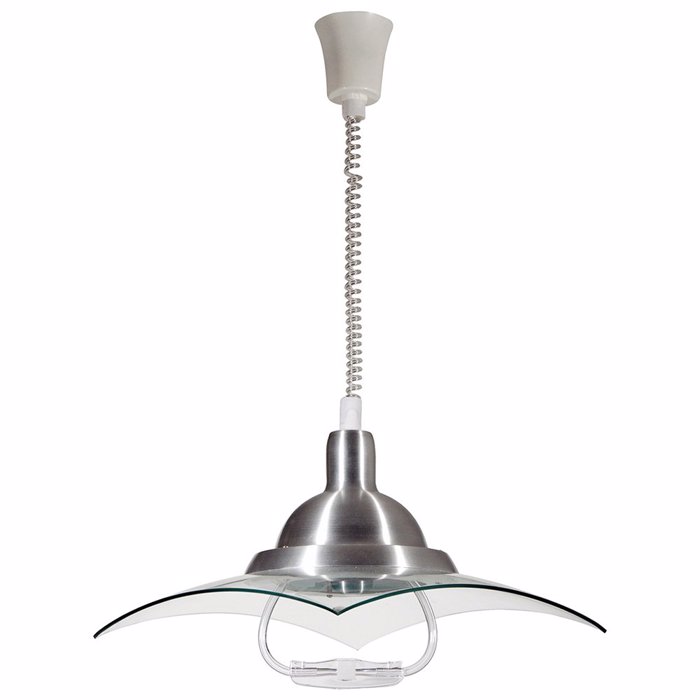 ARlight Fotistiko Orofis Plastiko/Alouminio/Gyali  Pdc 5331 Nikel E27 41X120 0084234